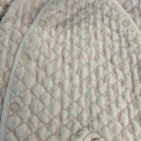 Nordstrom Pink Quilted Baby Footie Bunting Bag with Bear Ears - Picture 5 of 6